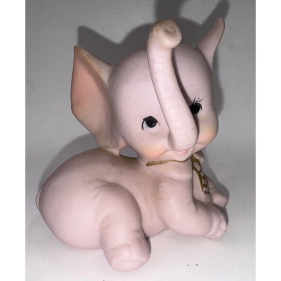 Unbranded Other - Vintage Adorable vintage Pink elephant figurine Porcelain